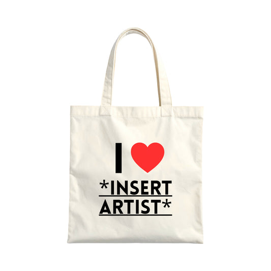 'I <3' CUSTOMISABLE Tote Bag